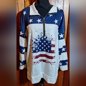 NORACORA Stars and Stripes Pullover